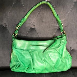 Bright Kelly Green Shoulder Bag B. Makowsky
